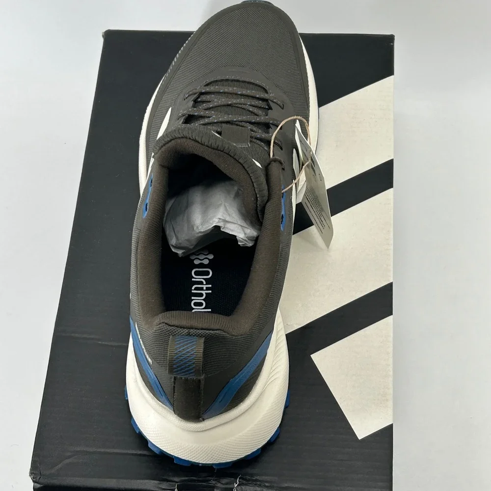 Adidas Runfalcon 5 TR Mens Size 8 Olive Green Blue JQ6958 Trail Running NEW